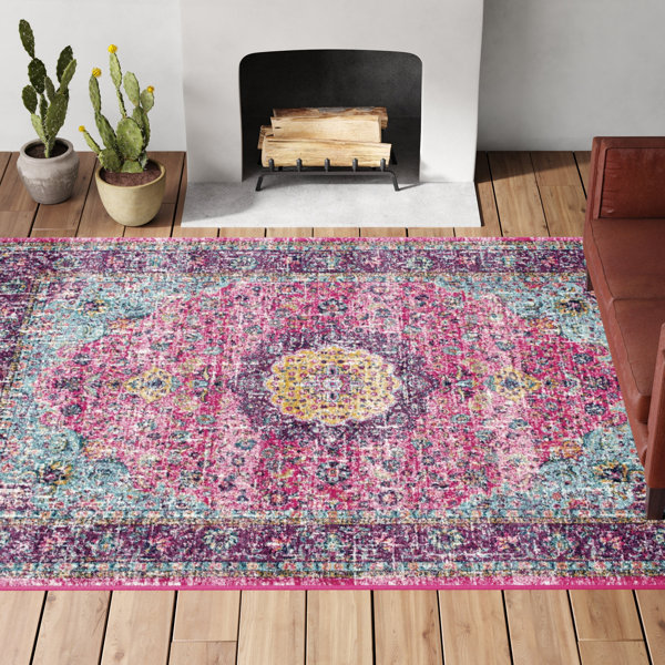 Mistana Merry Darcia Power Loom Purple/Pink/Blue Rug & Reviews Wayfair.ie